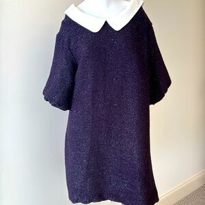 Alaroo Shift Dress Bow Back Purple Lace Small Wedding